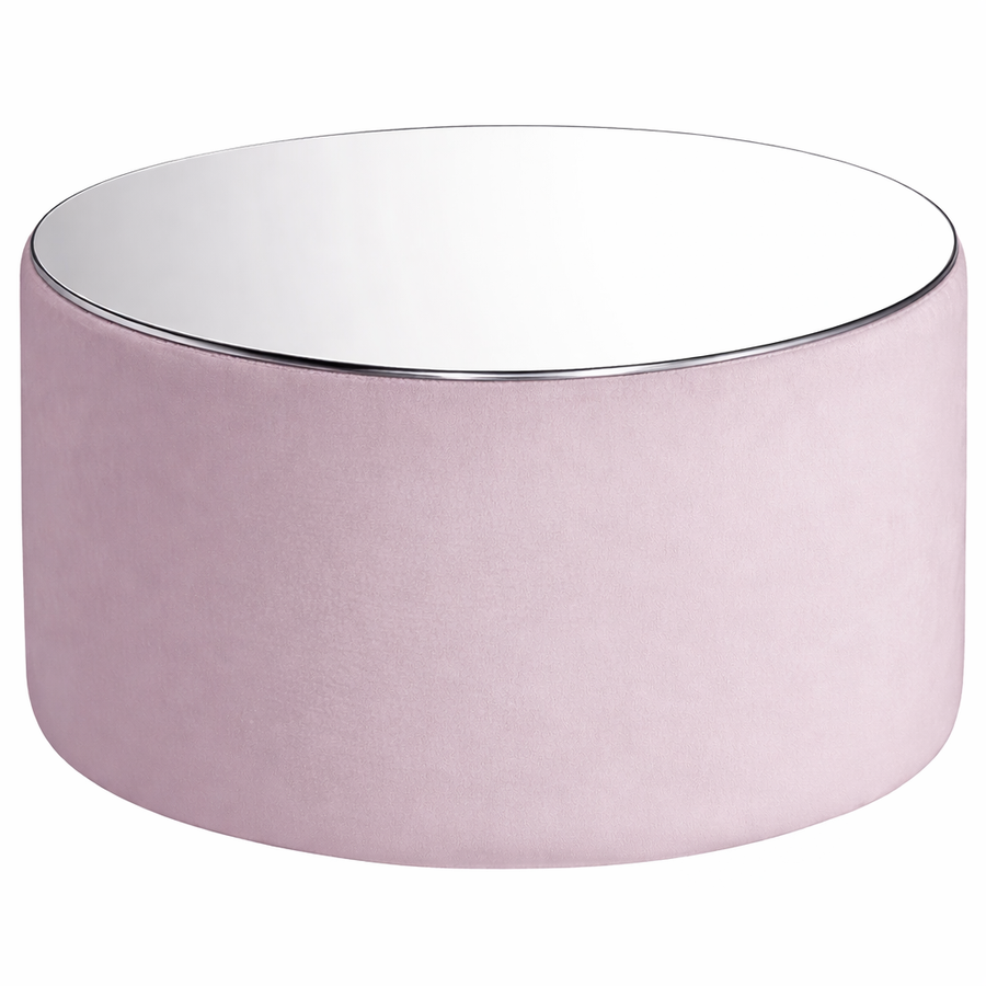 Журнальный столик "Фуфик" бледно-розовый бархат - Фото миниатюра 1