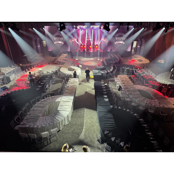 Банкетный стол "Вольф" прямоугольный белый 200