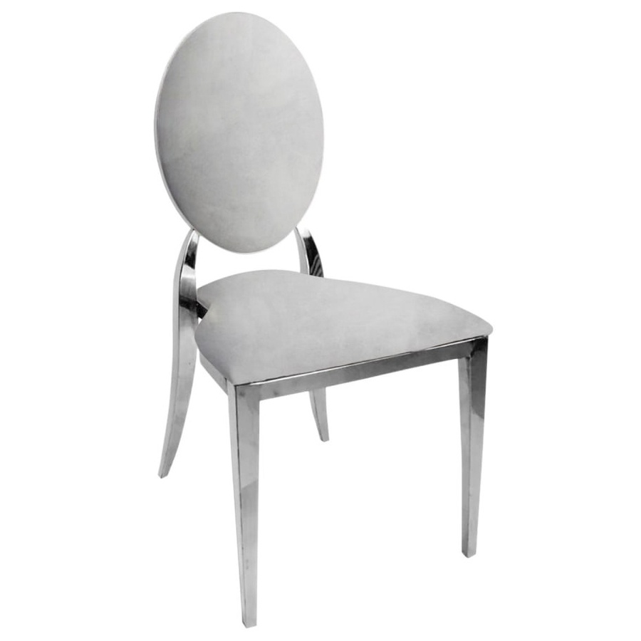 Стул "Вашингтон" серебряный, серый бархат - Фото миниатюра 1