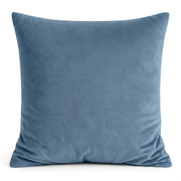 Подушка "Флафи" голубой сапфир бархат