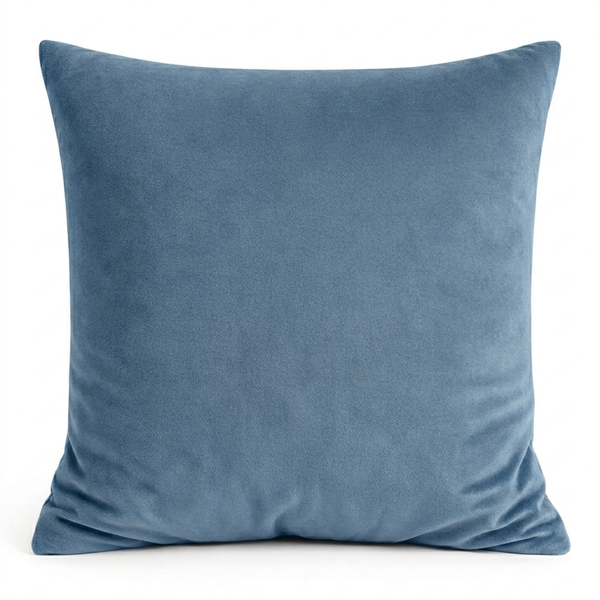 Подушка "Флафи" голубой сапфир бархат