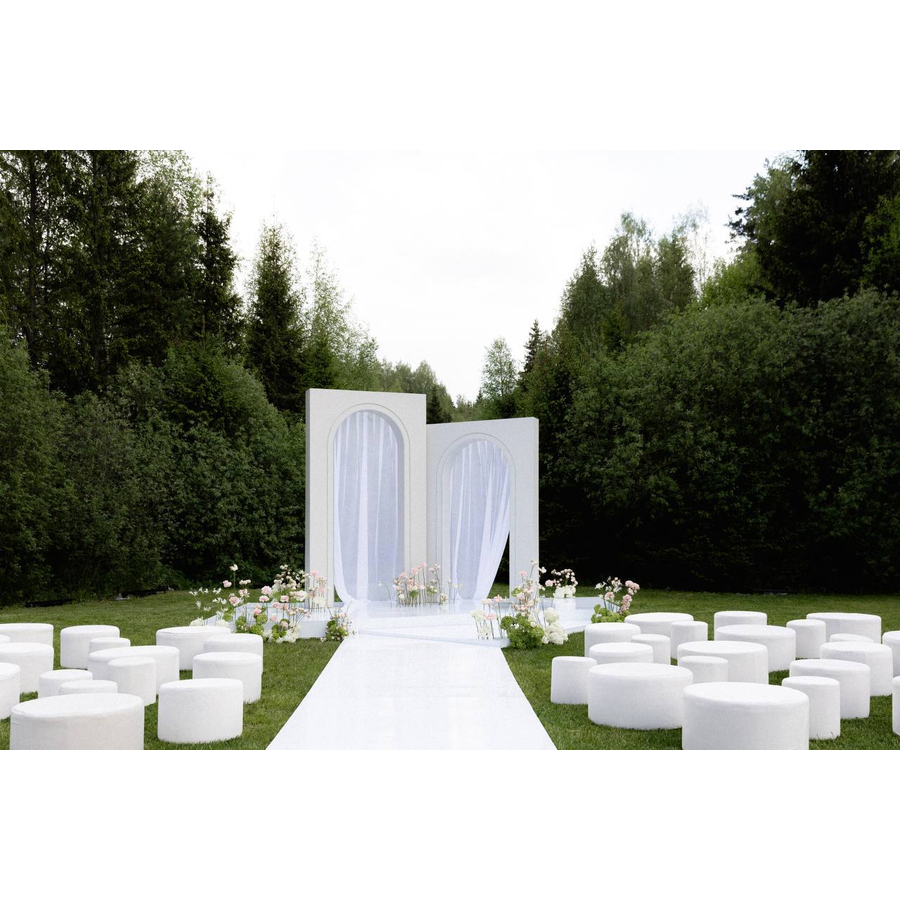 Пуфик "Фуфик" мини жемчужный бархат - Фото миниатюра 2