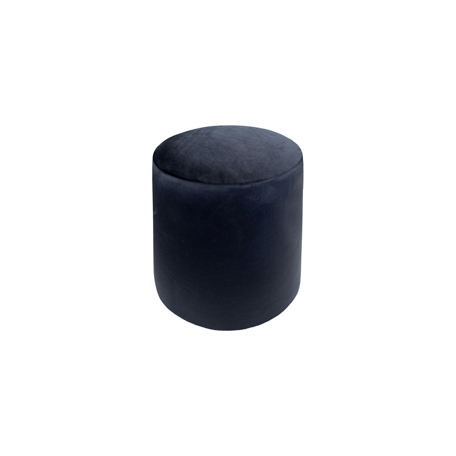 Чехол пуфик "Фуфик" мини черный бархат - Фото миниатюра 1