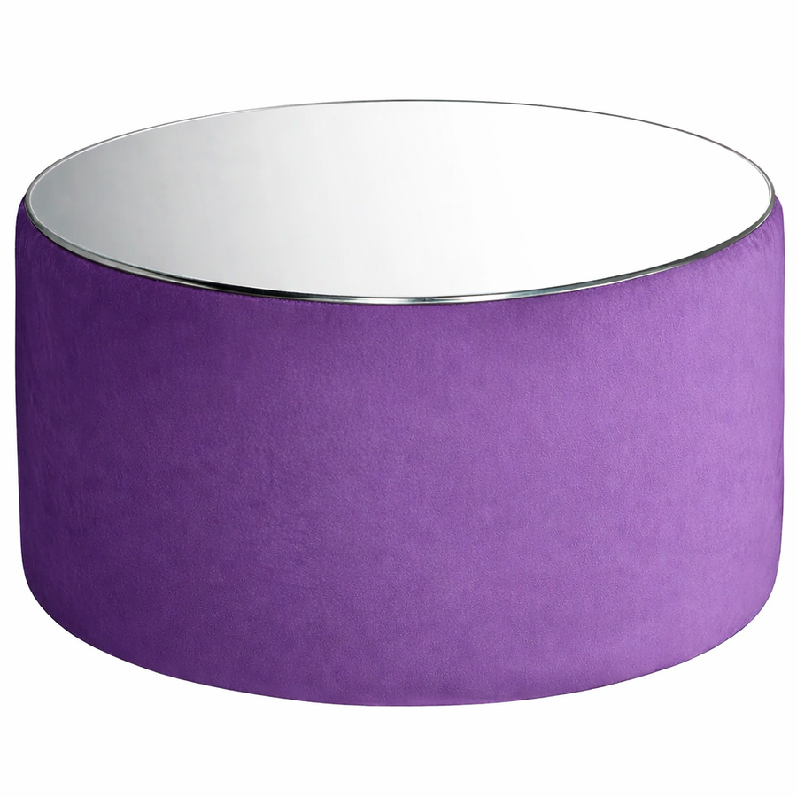 Журнальный столик "Фуфик" фиолетовый люпин бархат - Фото миниатюра 1