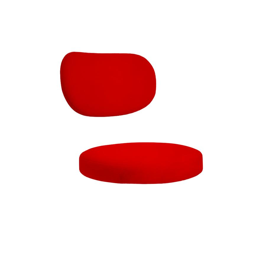 Набор подушек для стула "Марсель" красный дракон бархат - Фото миниатюра 1