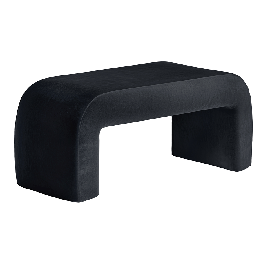 Пуфик "Боу" макс черный бархат - Фото миниатюра 2