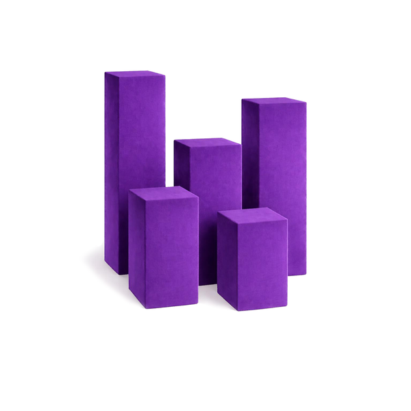 Колонны "Кастор" сет фиолетовый люпин бархат