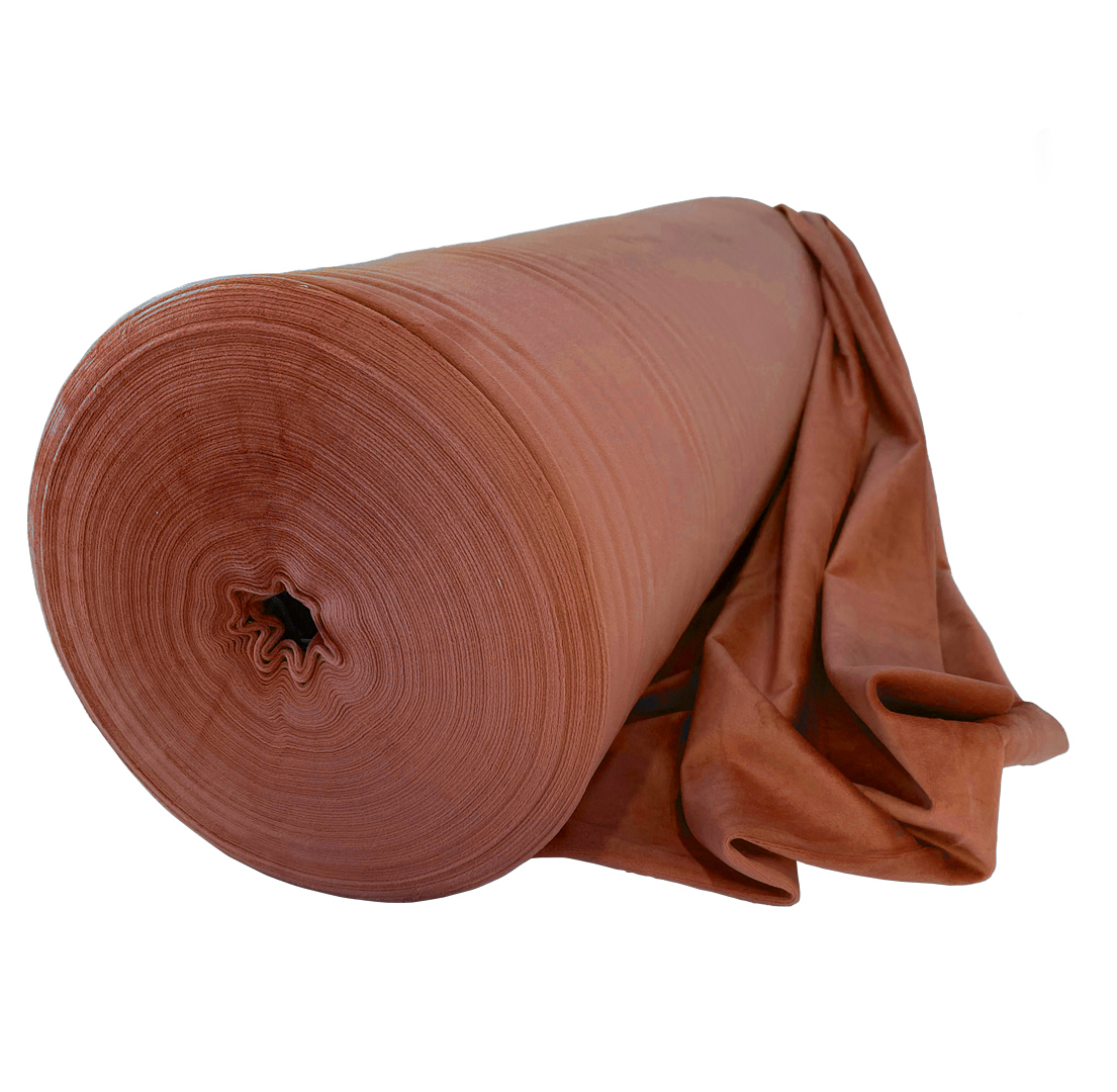 Рулон бархата янтарный - Фото миниатюра 1