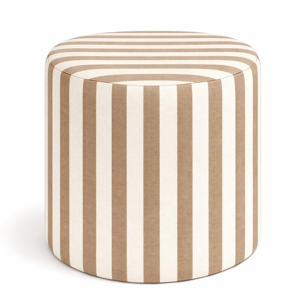 Чехол пуфик "Фуфик" мини бежевая полоска 