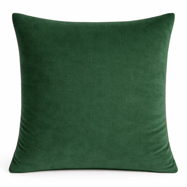 Подушка "Флафи" зеленый малахит бархат