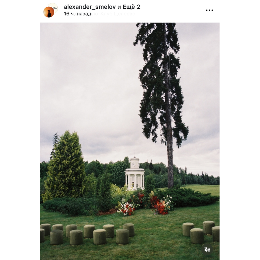 Пуф «Круг» золотой, мшистый бархат - Фото миниатюра 2