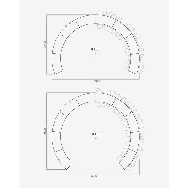 Стол «Змейка» XL, 1 часть - Фото 4