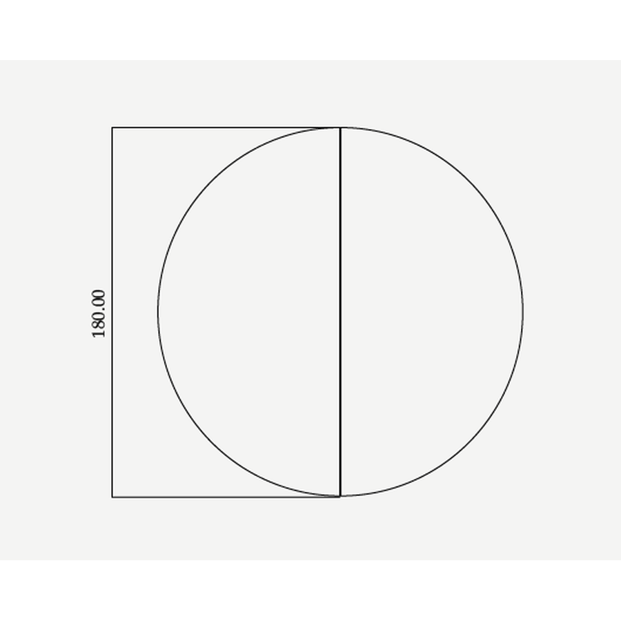 Стол полукруглый - Фото миниатюра 2