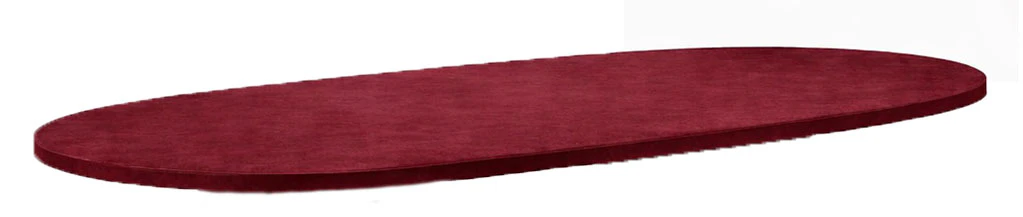 Чехол для столешницы овального стола Арис, бордовый бархат