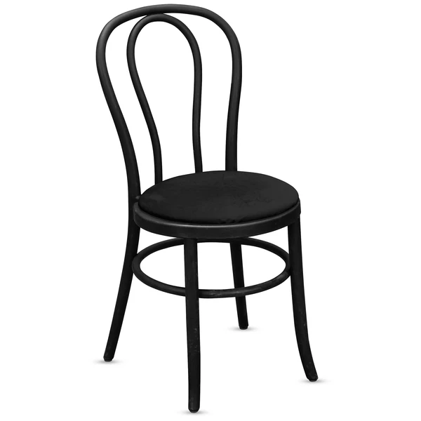 Стул Венский, черные подушки из бархата