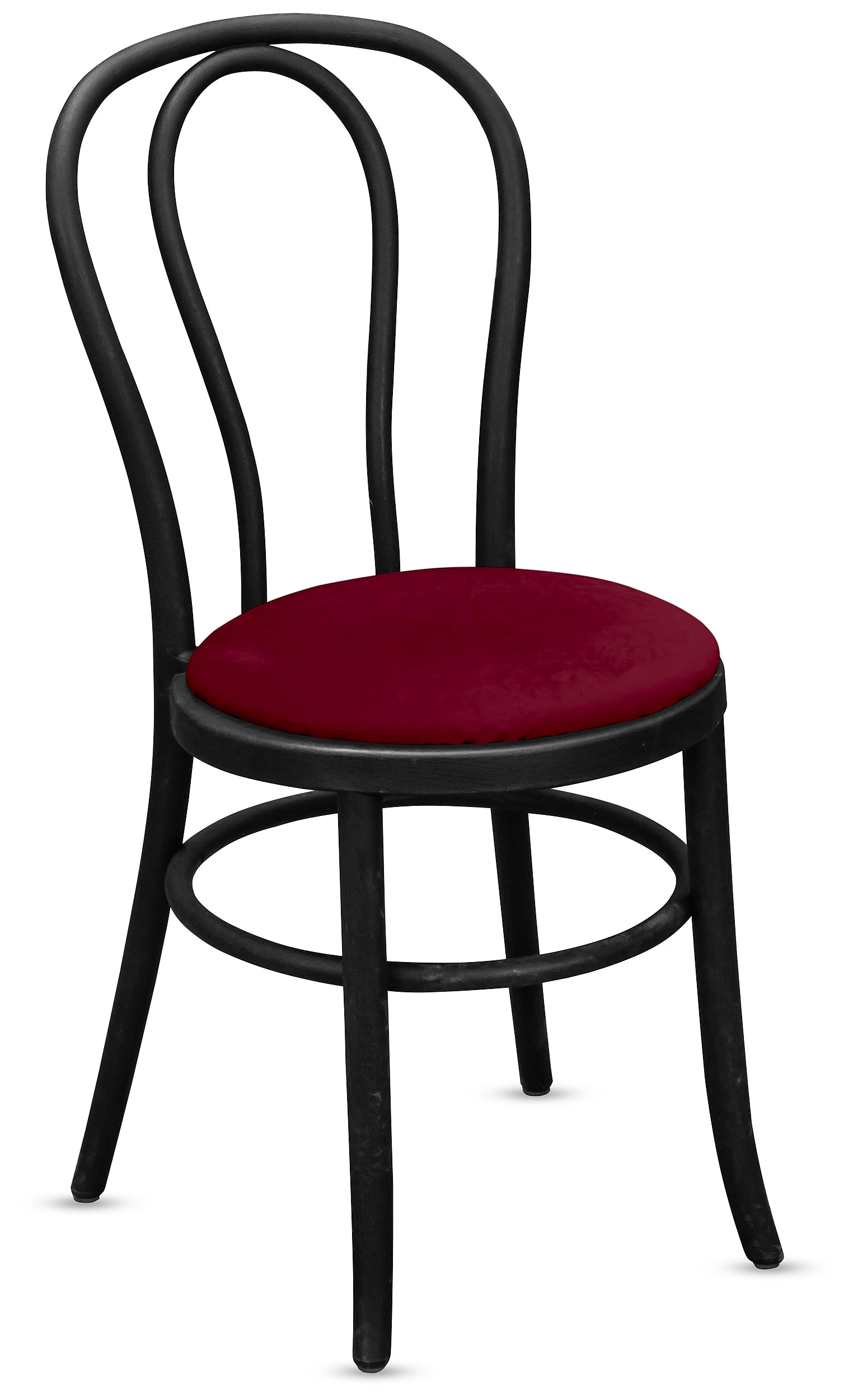 Стул Венский, бордовые подушки из бархата - Фото основное 1