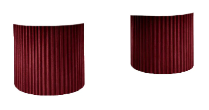 Чехол для ноги прямого стола Арис, бордовый бархат