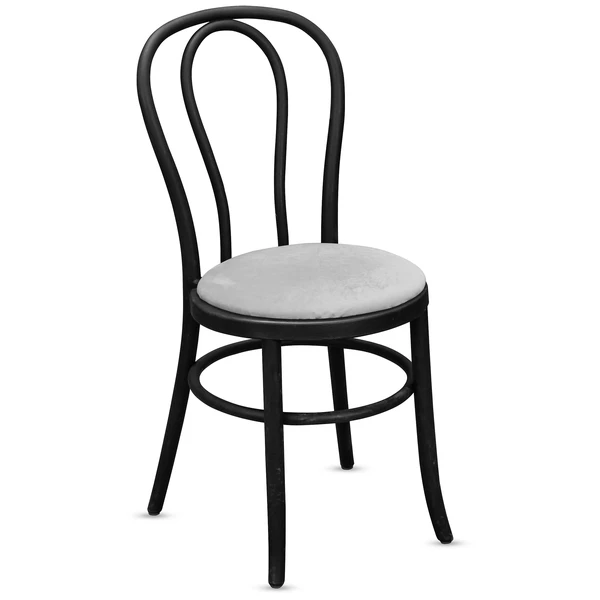 Стул Венский, светло-серые подушки из бархата