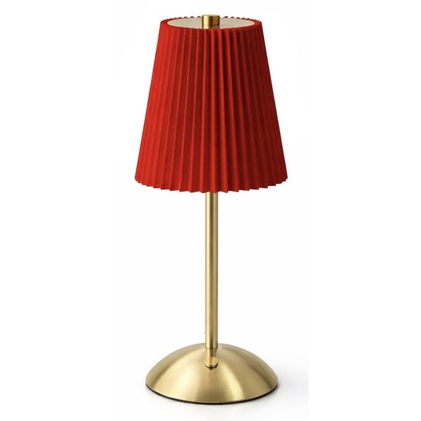 Светильник «Альба» с красным  абажуром