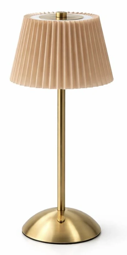 Светильник «Альба» с коротким янтарным абажуром