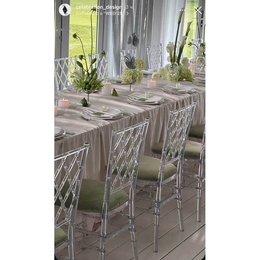 Подушка Кьявари пыльно-зеленый бархат. Сдается со стулом - Фото миниатюра 2