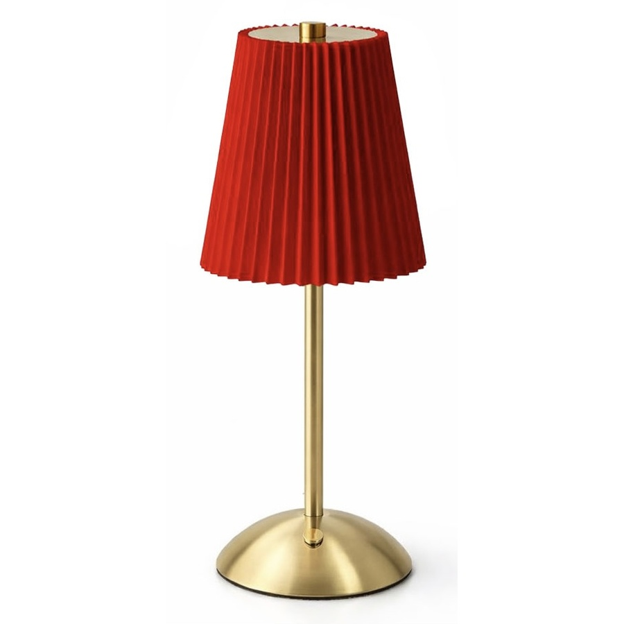 Светильник «Альба» с красным  абажуром - Фото миниатюра 1