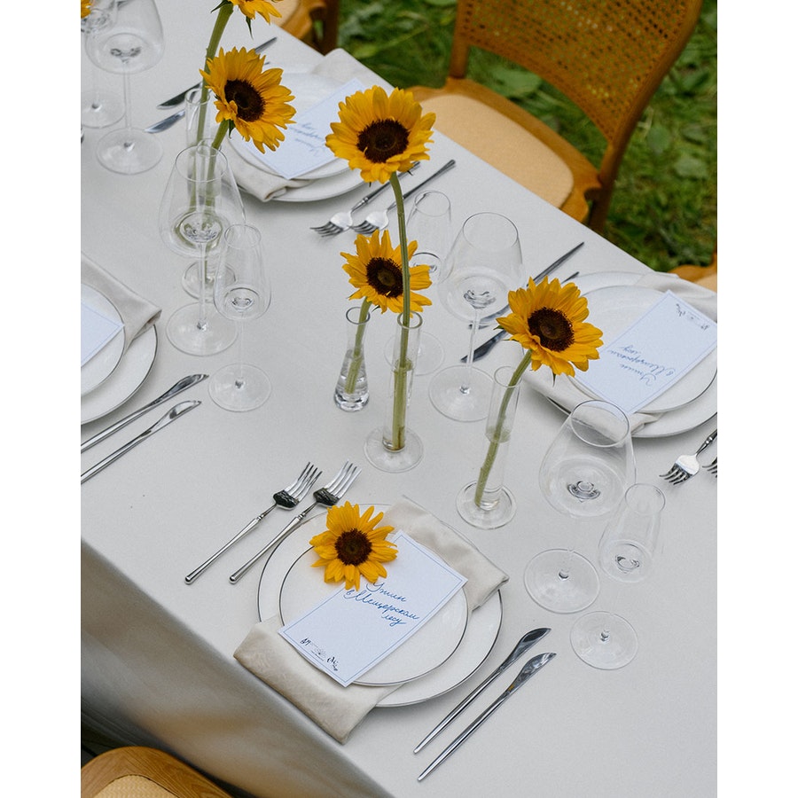 Закусочная тарелка «Виго» с серебряным кантом - Фото миниатюра 2