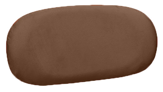 Чехол спинка к стулу Тотем, горький шоколад бархат 