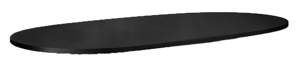 Чехол для столешницы овального стола Арис, черный бархат 