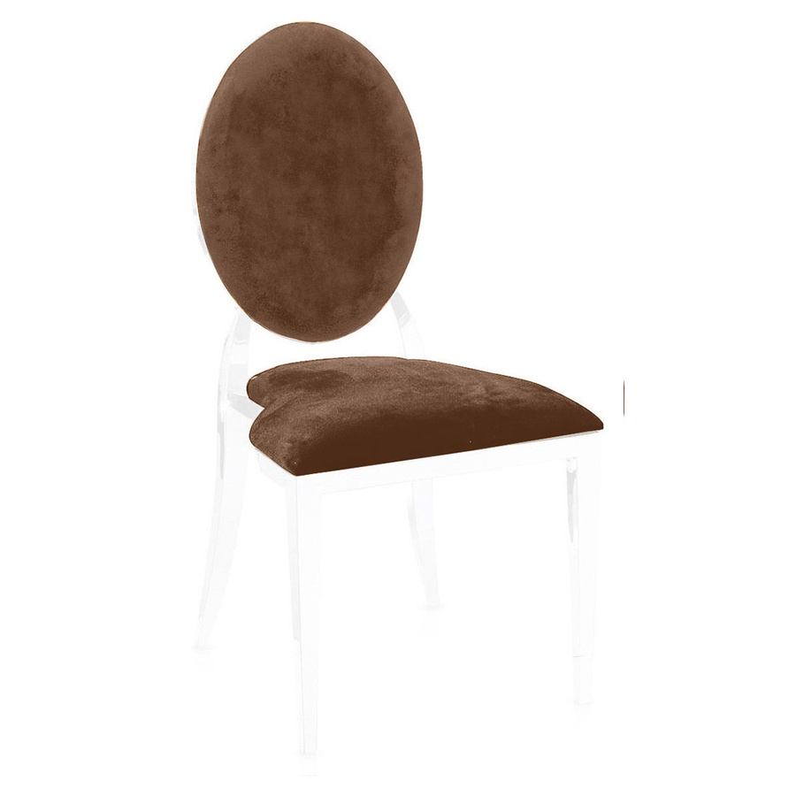 Чехол 2 шт. к стулу Вашингтон, горький шоколад бархат  - Фото миниатюра 1