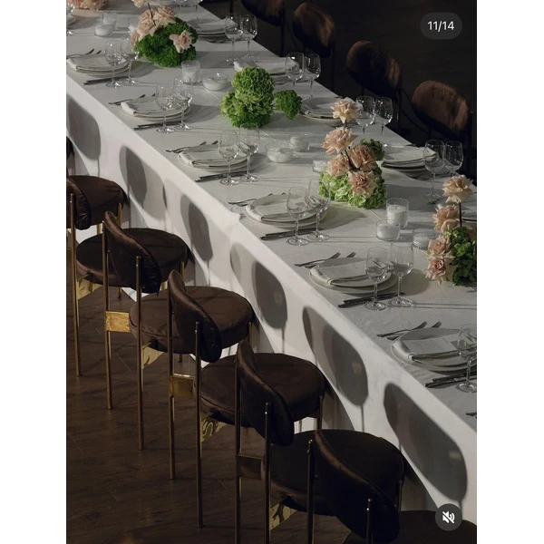 Стул «Тотем» золотой, горький шоколад бархат - Фото 2