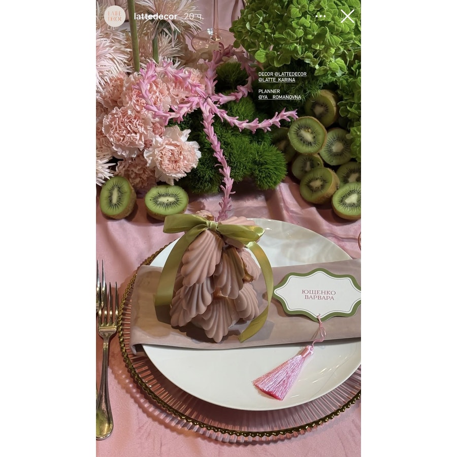 Салфетка бархатная пыльно-розовая - Фото миниатюра 2