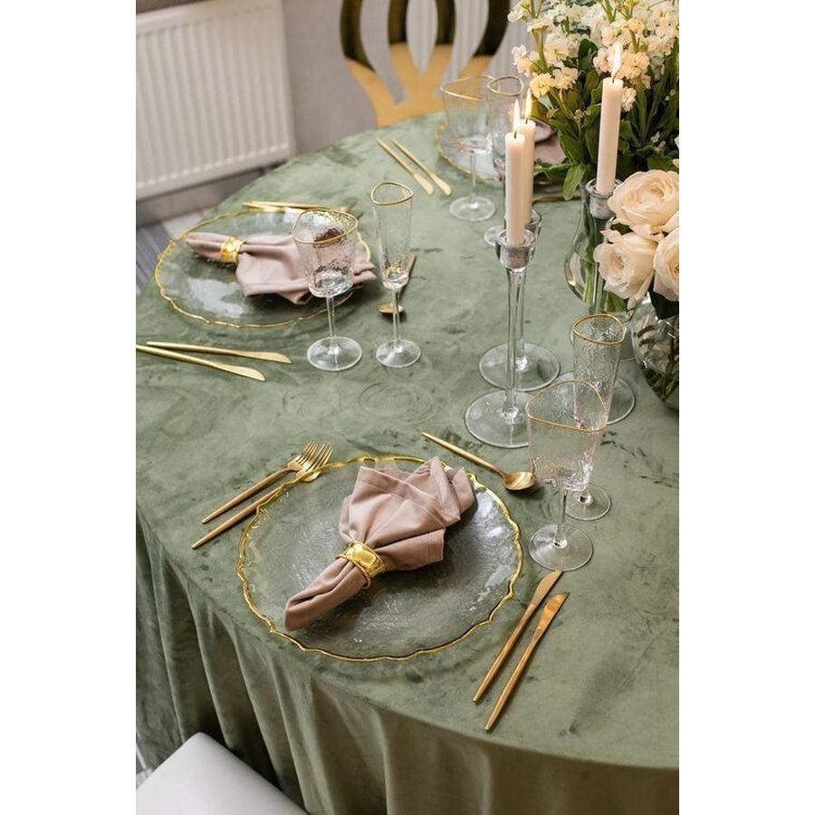 Бокал «Эванс» прозрачный с золотой каймой 350 мл - Фото миниатюра 4