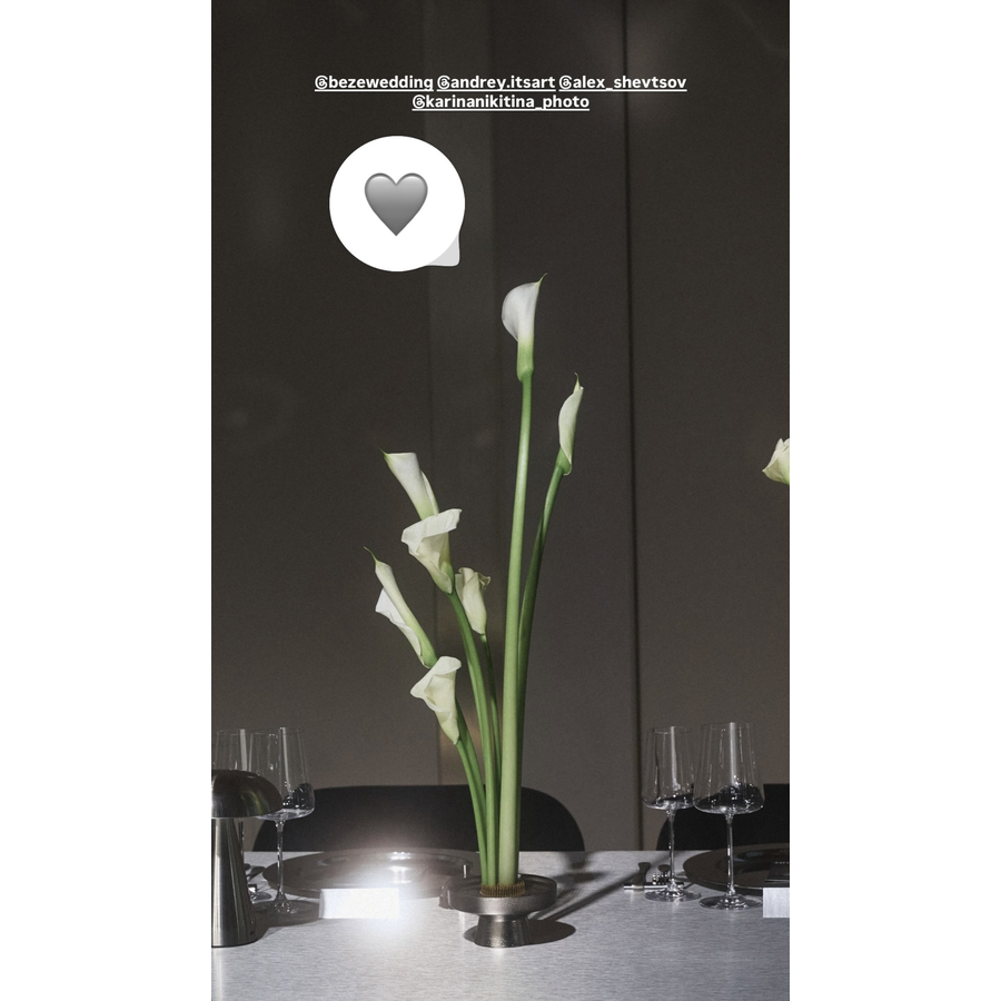 Ваза «Талио» серебряная - Фото миниатюра 2