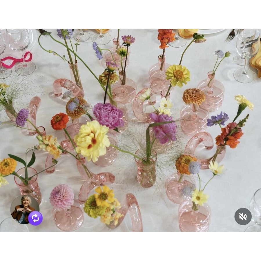 Ваза «Букли-4» розовая - Фото миниатюра 3