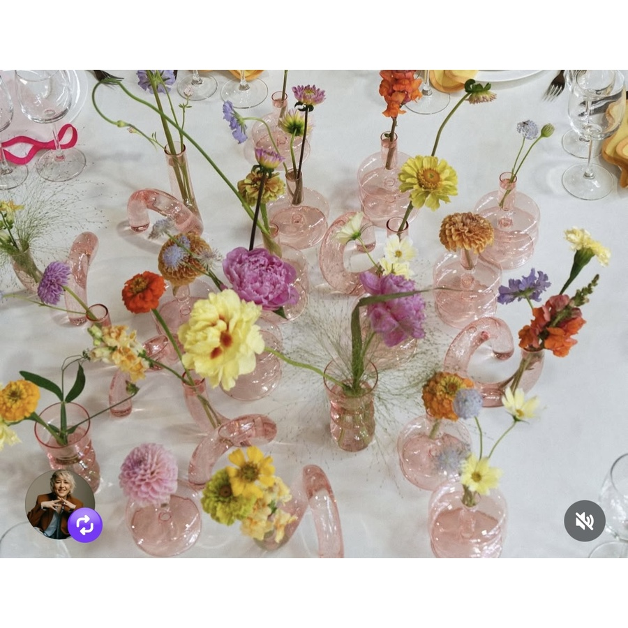 Ваза «Букли-4» розовая - Фото миниатюра 3