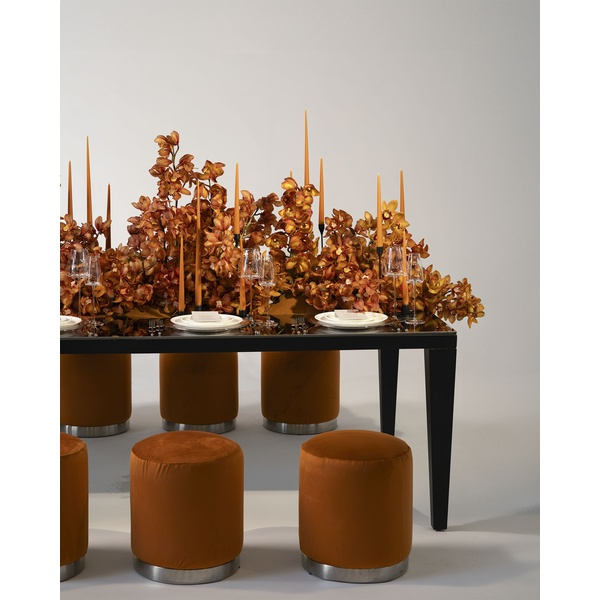 Стол черный «Нора» матовый с зеркальной столешницей - Фото 2