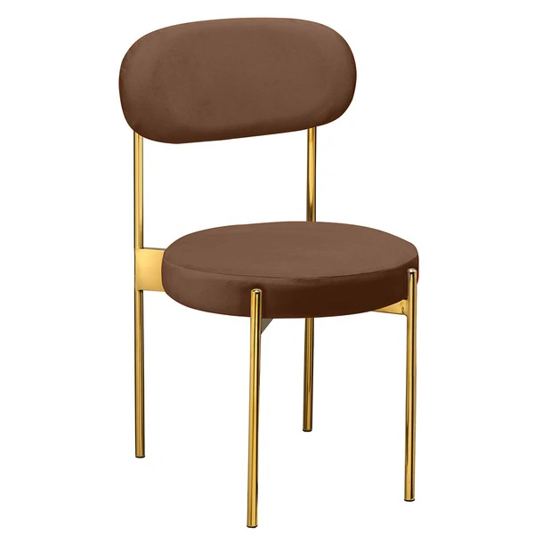 Стул «Тотем» золотой, горький шоколад бархат - Фото 1
