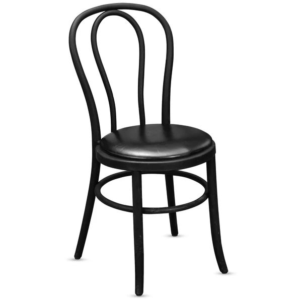 Стул Венский с подушкой кожзам черной