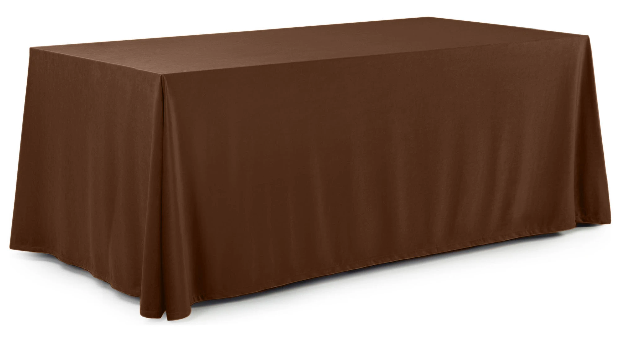 Скатерть прямая широкая бархатная горький шоколад
