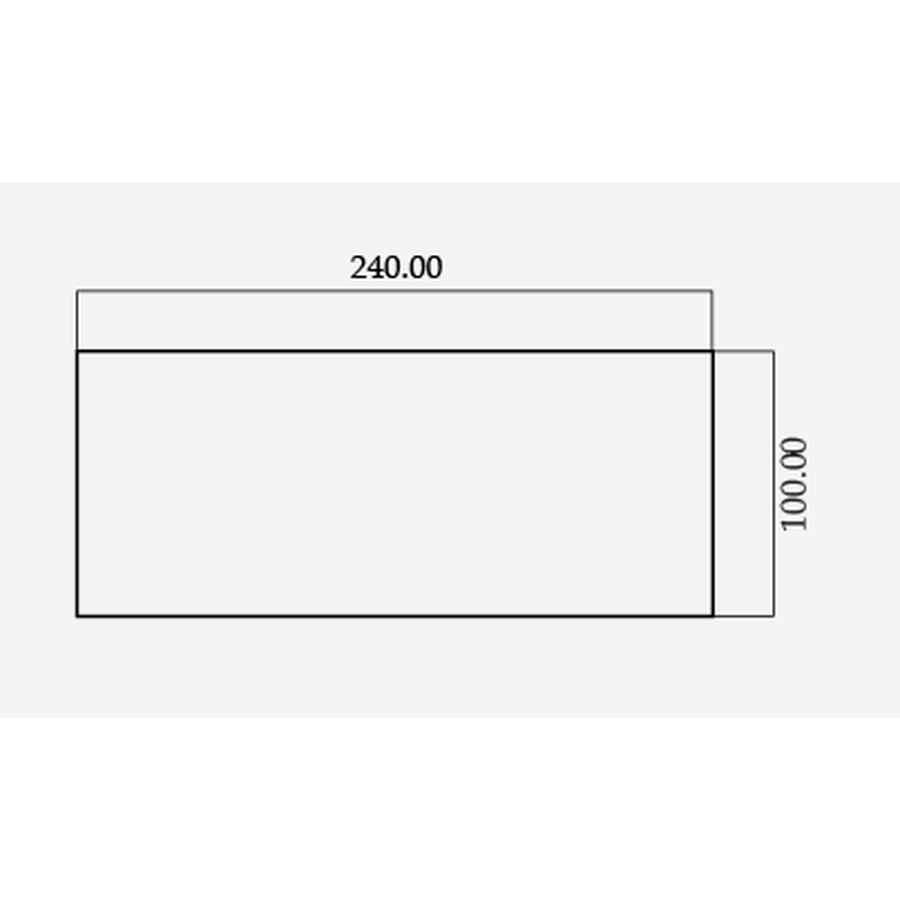 Стол широкий прямоугольный 240х100 см с мулетоном - Фото миниатюра 3