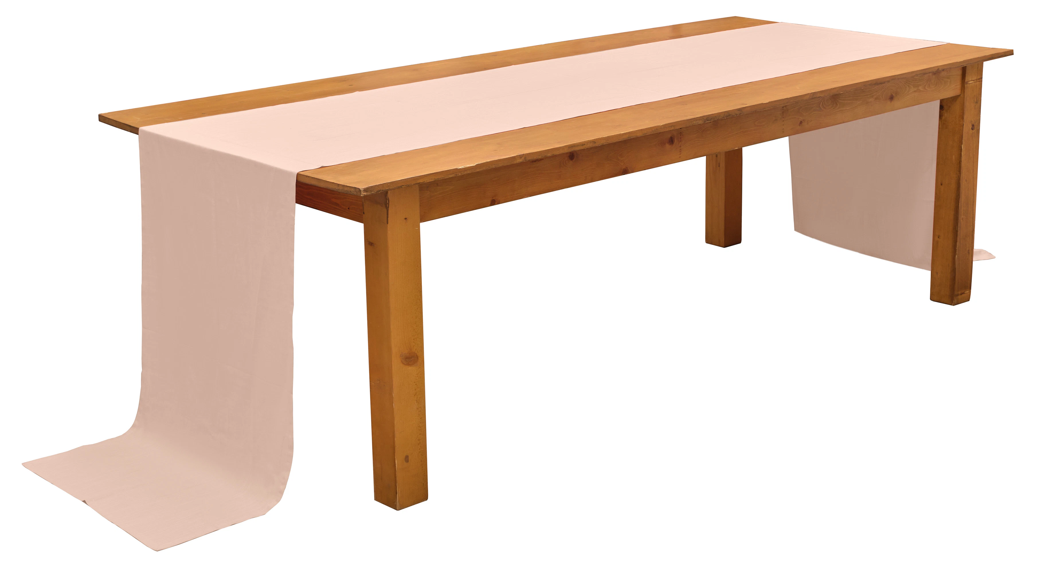 Раннер льняной светло-розовый