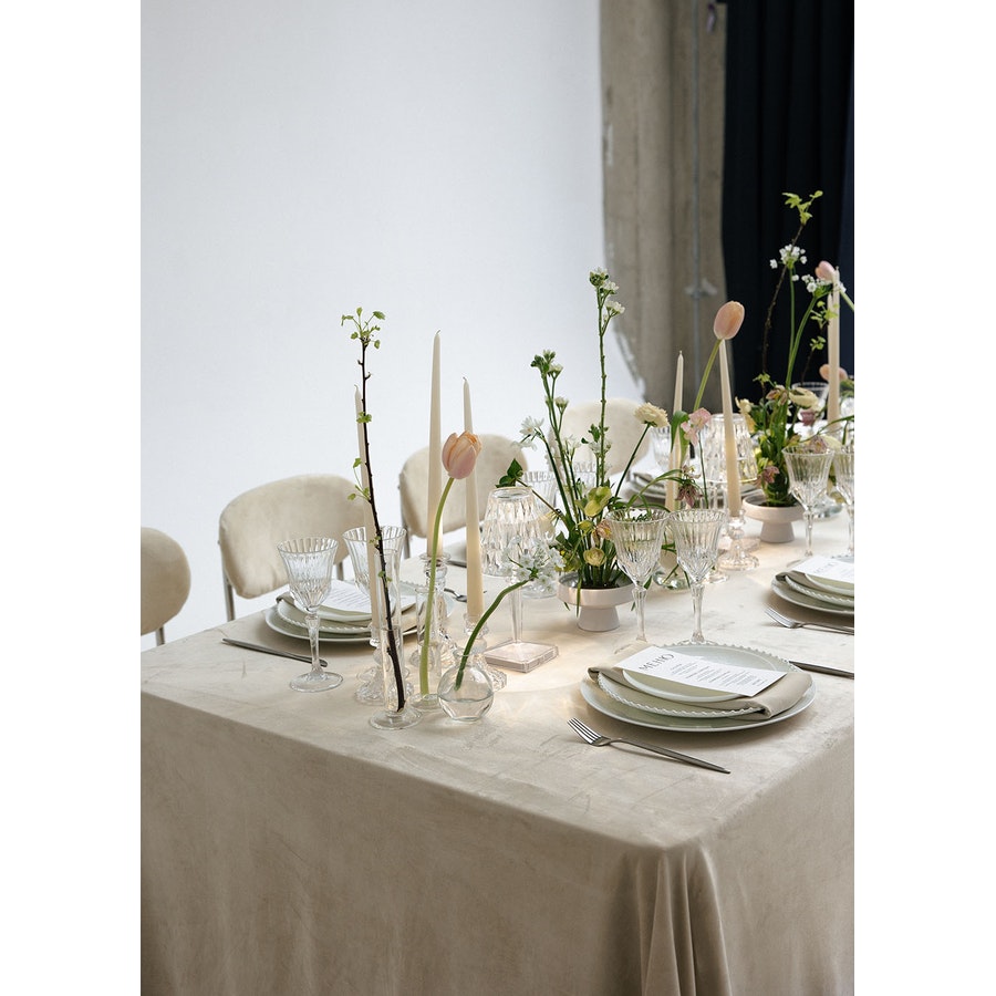 Стул «Тотем» серебряный, сливочно-молочный бархат - Фото миниатюра 2