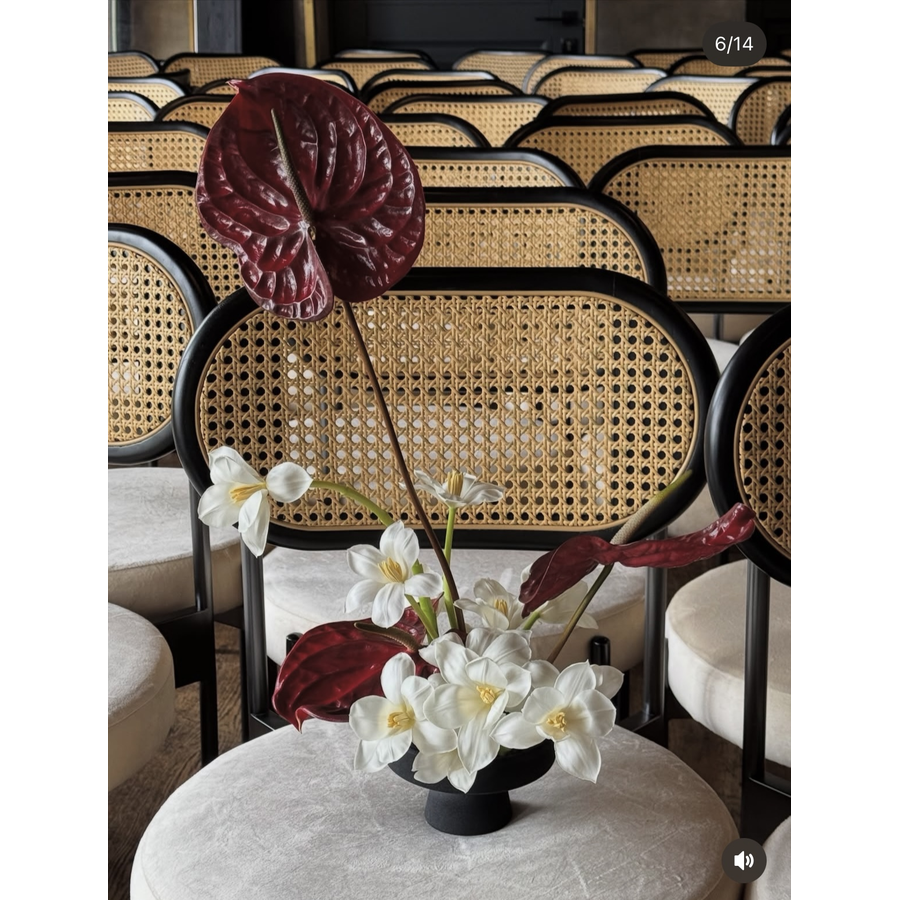 Ваза «Талио» черная - Фото миниатюра 3