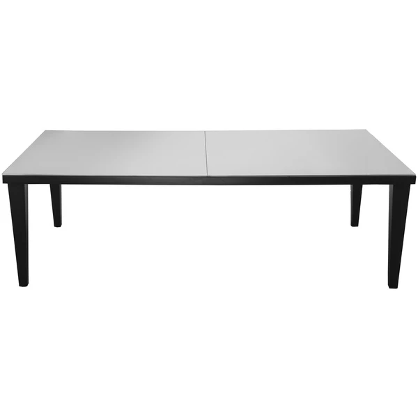 Стол черный «Нора» матовый с зеркальной столешницей - Фото 1