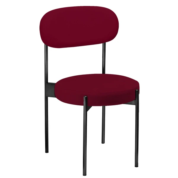 Стул «Тотем» черный, бордовый бархат