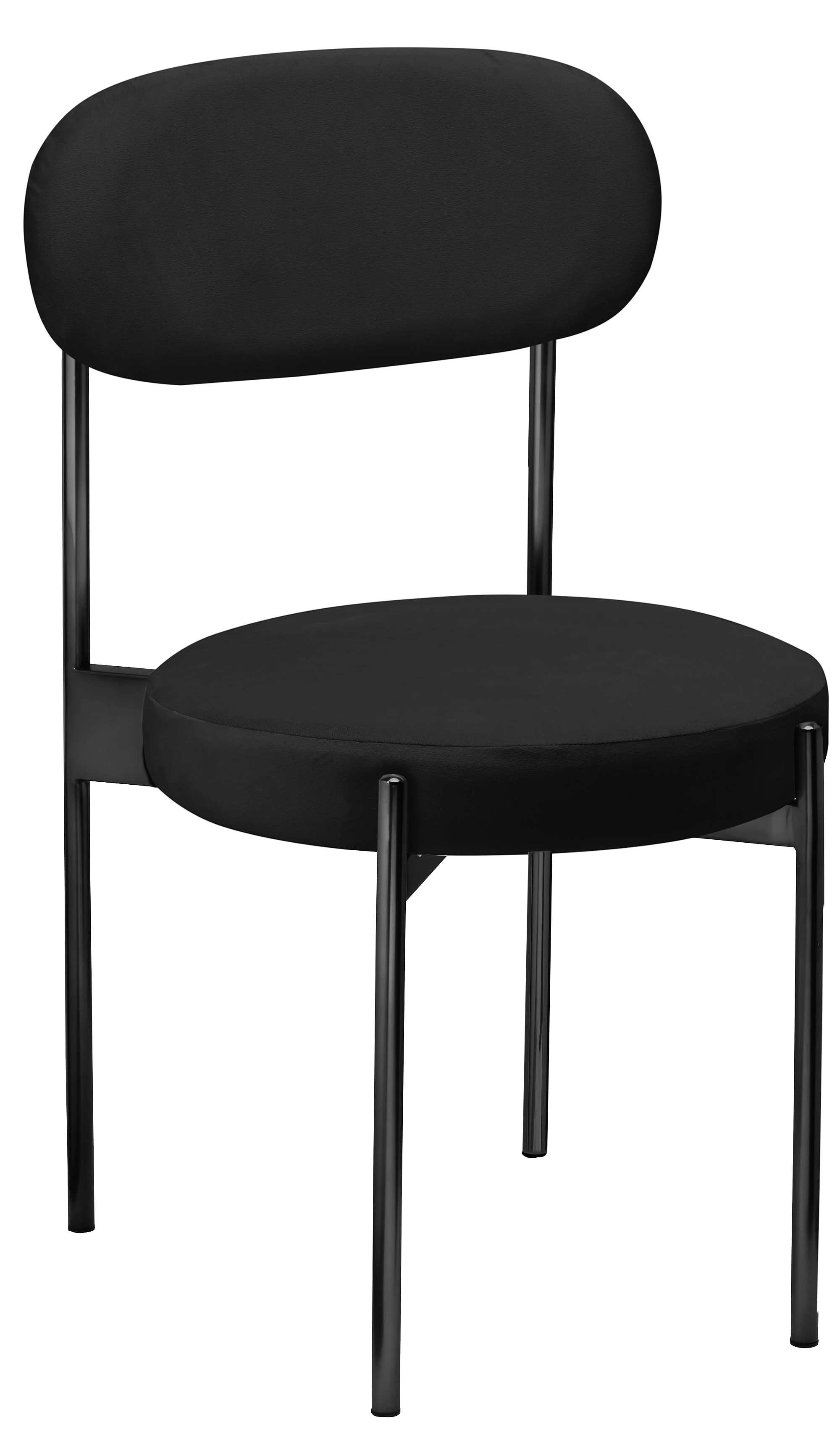 Стул «Тотем» черный, черный бархат