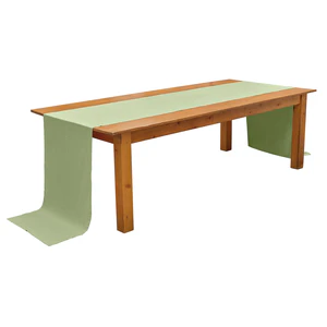 Раннер льняной холодный зеленый