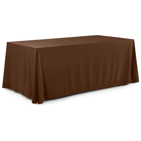 Скатерть прямая широкая бархатная горький шоколад