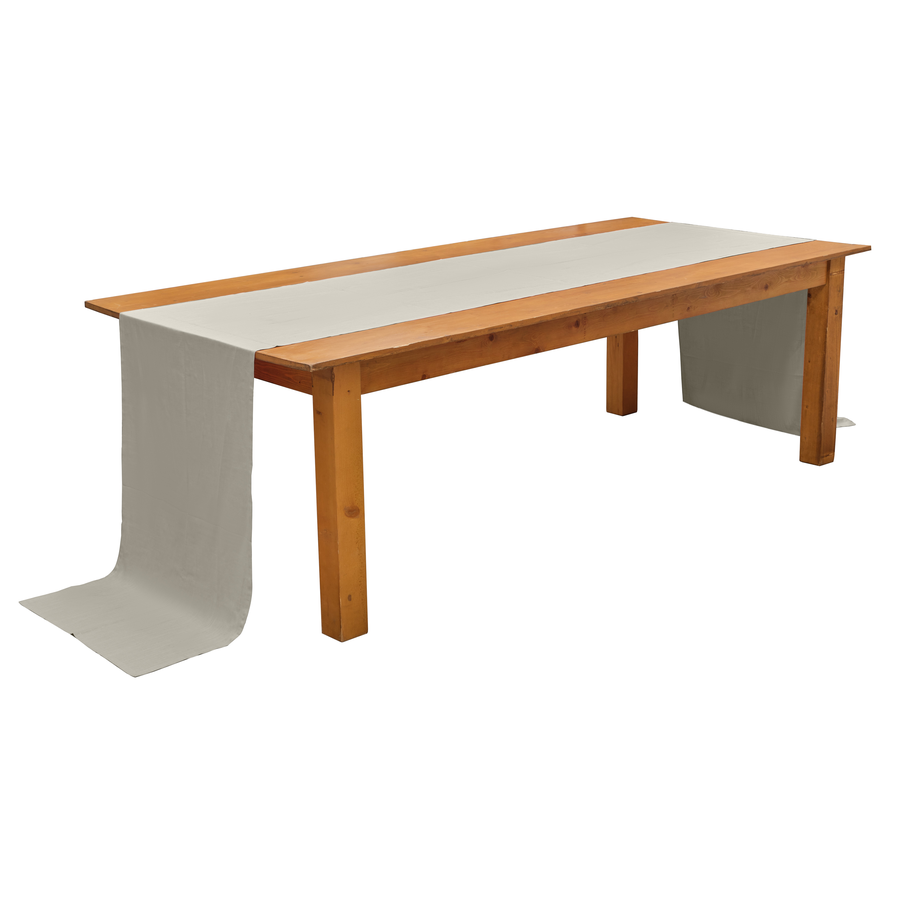 Раннер льняной бежевый - Фото миниатюра 1